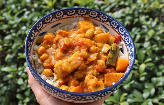 Sweet Potato Curry with Coco Rice