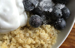 Blueberry Clouds Steamed Millet